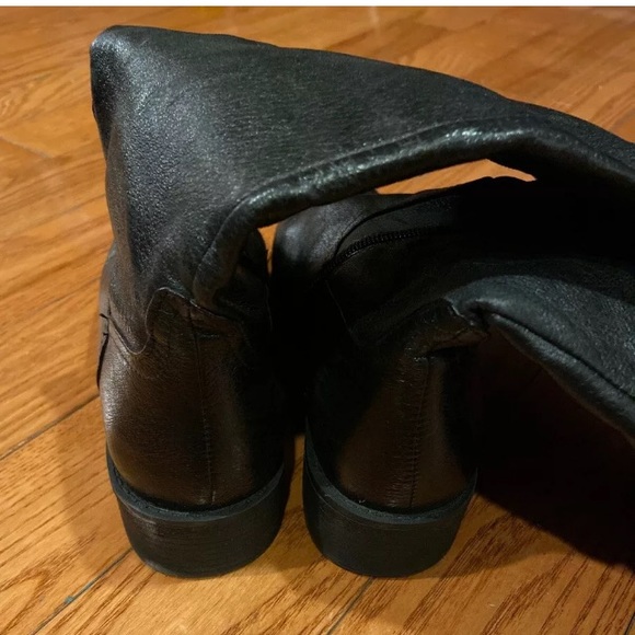 STEVE MADDEN Knee boots Black Leather Riding tall - Picture 4 of 6